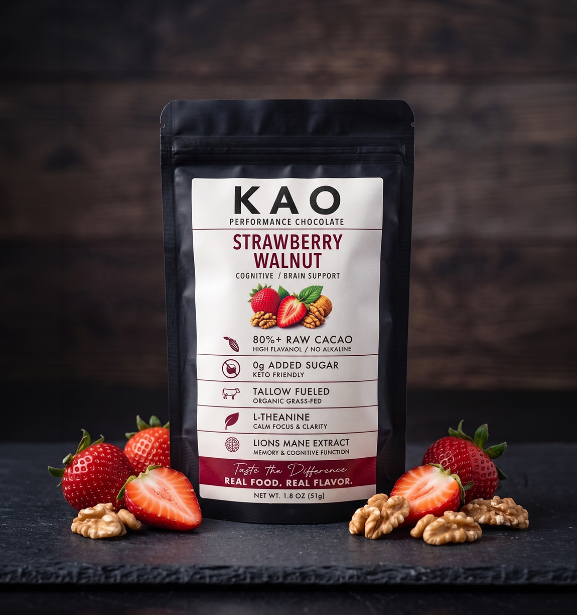 Strawberry Walnut KAO bar
